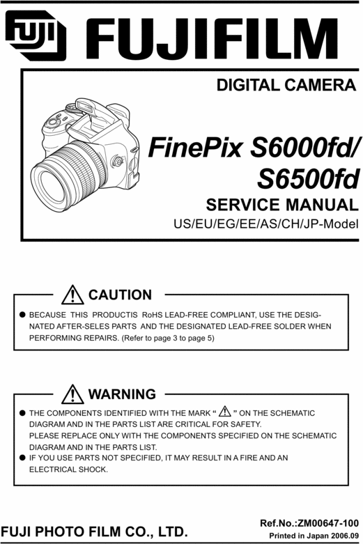 Product picture FUJI FINEPIX S6000 6500FD.SERVICE REPAIR MANUAL